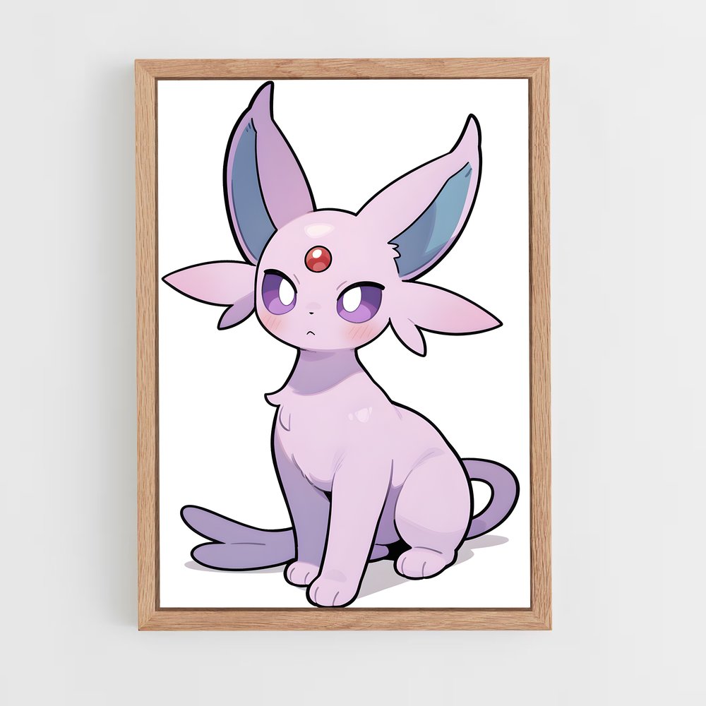 Poster Espeon Éthéré – affiche Pokemon (vue 4)