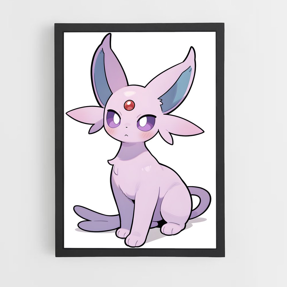 Poster Espeon Éthéré – affiche Pokemon (vue 2)