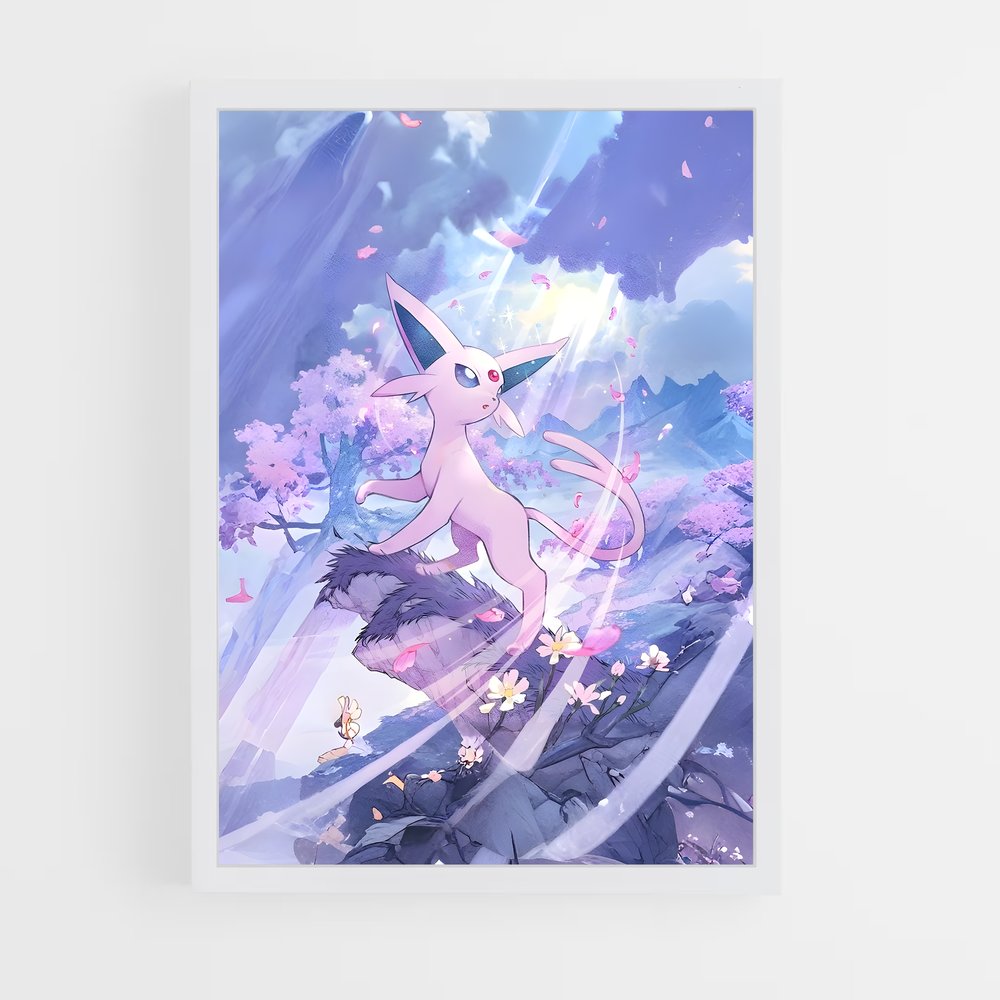 Poster Espeon Éblouissant – affiche Pokemon (vue 3)