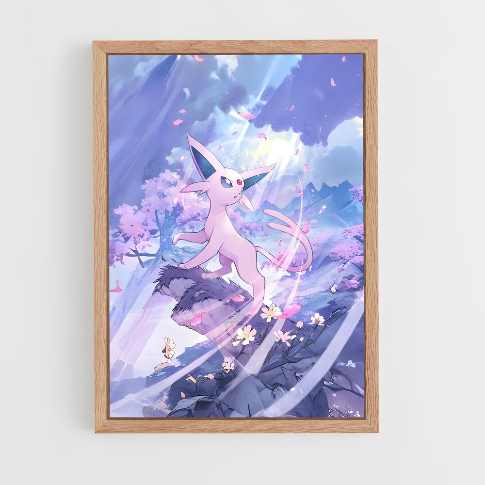 Poster Espeon Éblouissant – affiche Pokemon (vue 4)