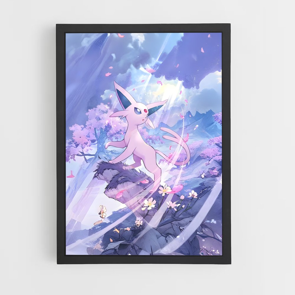 Poster Espeon Éblouissant – affiche Pokemon (vue 2)