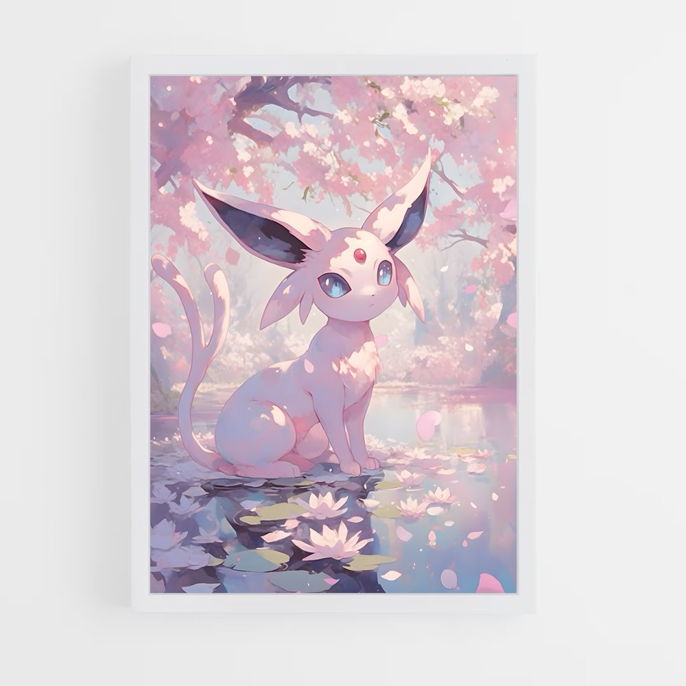Poster Espeon Enchanté – affiche Pokemon (vue 3)