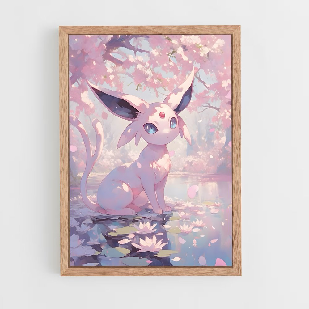 Poster Espeon Enchanté – affiche Pokemon (vue 4)