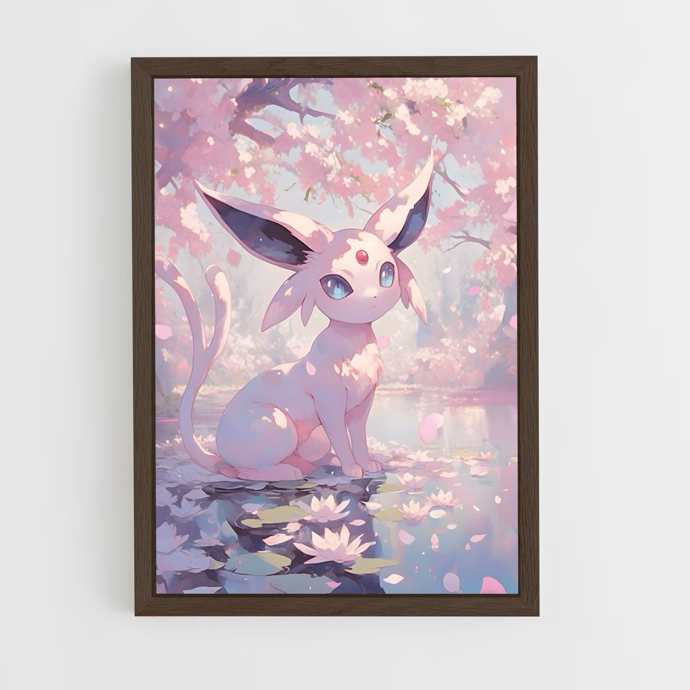 Poster Espeon Enchanté – affiche Pokemon (vue 5)