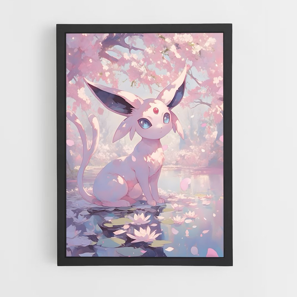 Poster Espeon Enchanté – affiche Pokemon (vue 2)