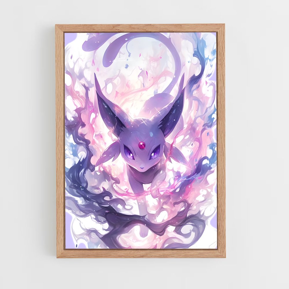 Poster Espeon Étoilé – affiche Pokemon (vue 4)