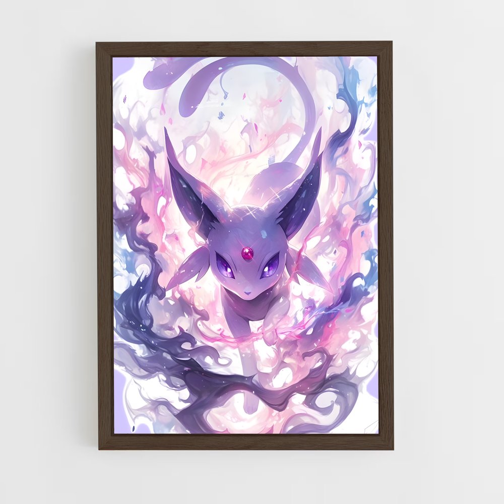 Poster Espeon Étoilé – affiche Pokemon (vue 5)