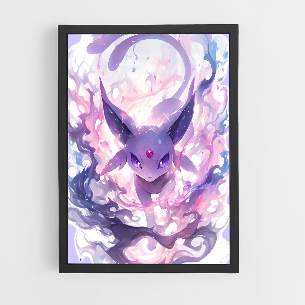 Poster Espeon Étoilé – affiche Pokemon (vue 2)