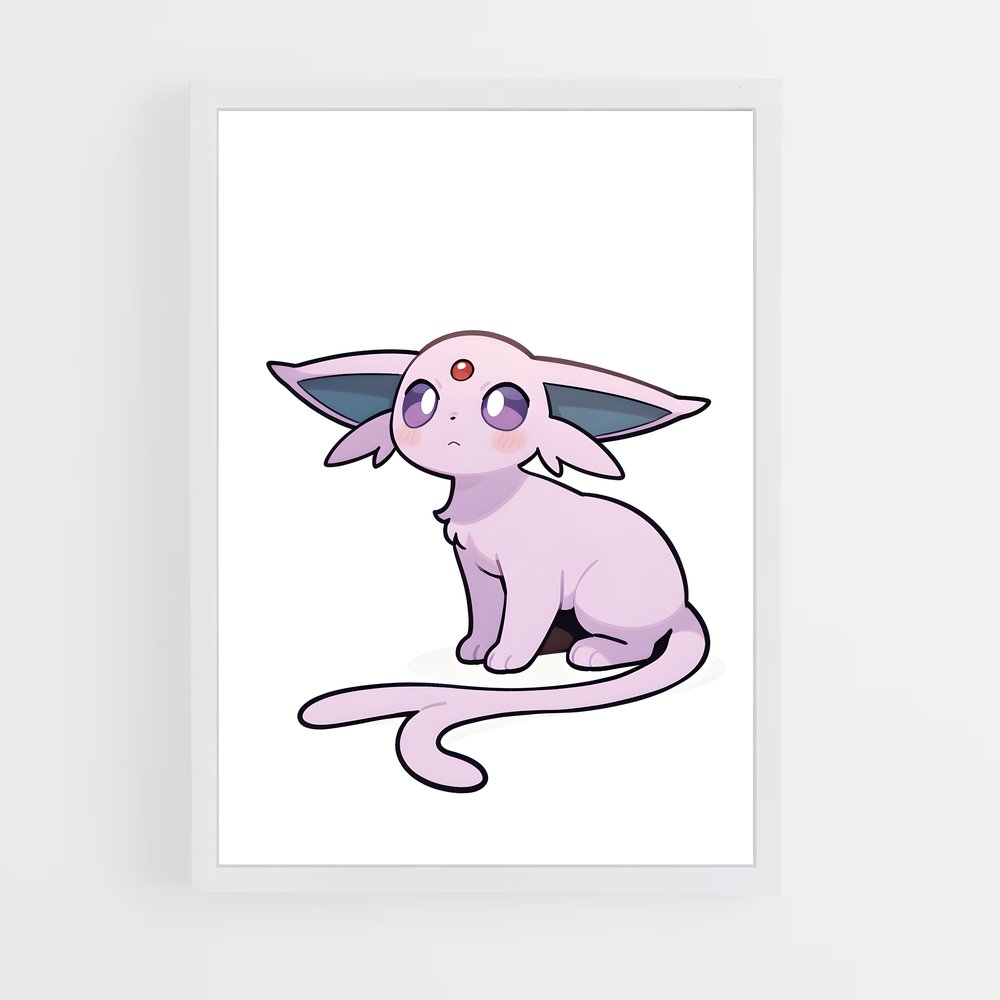Poster Espeon Élégance – affiche Pokemon (vue 3)