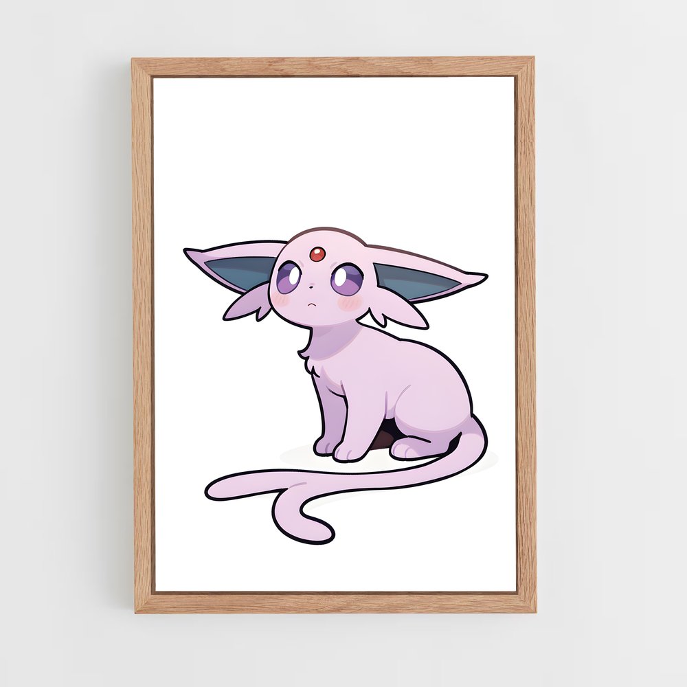 Poster Espeon Élégance – affiche Pokemon (vue 4)