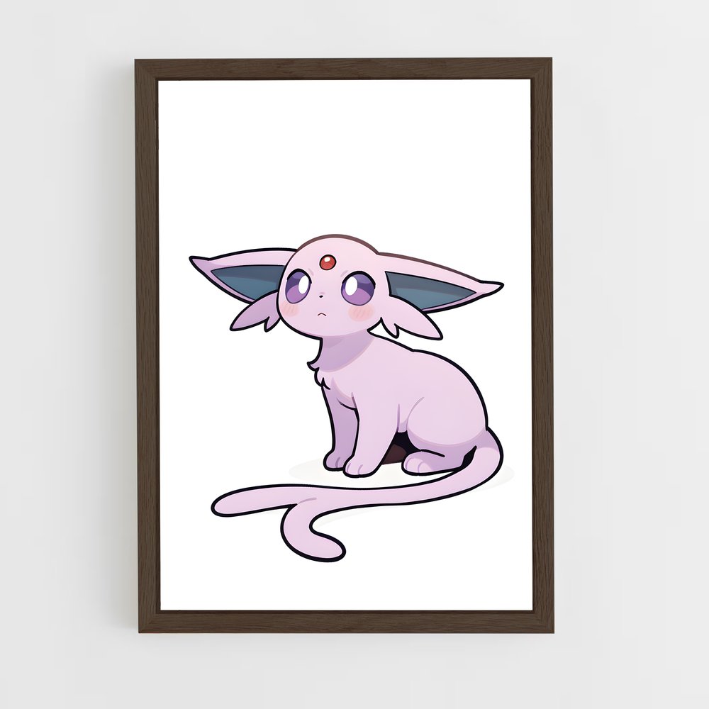Poster Espeon Élégance – affiche Pokemon (vue 5)