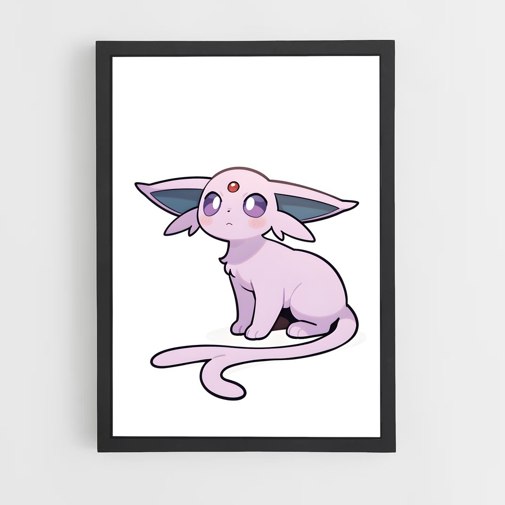 Poster Espeon Élégance – affiche Pokemon (vue 2)