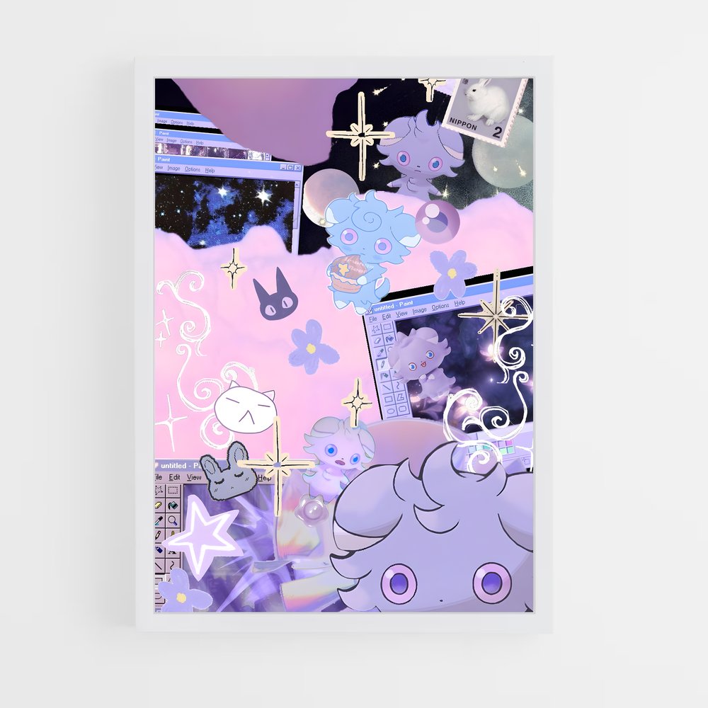 Poster Espurrs en Folie – affiche Pokemon (vue 3)