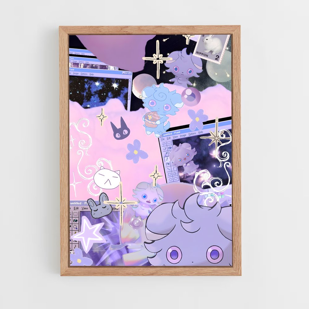 Poster Espurrs en Folie – affiche Pokemon (vue 4)