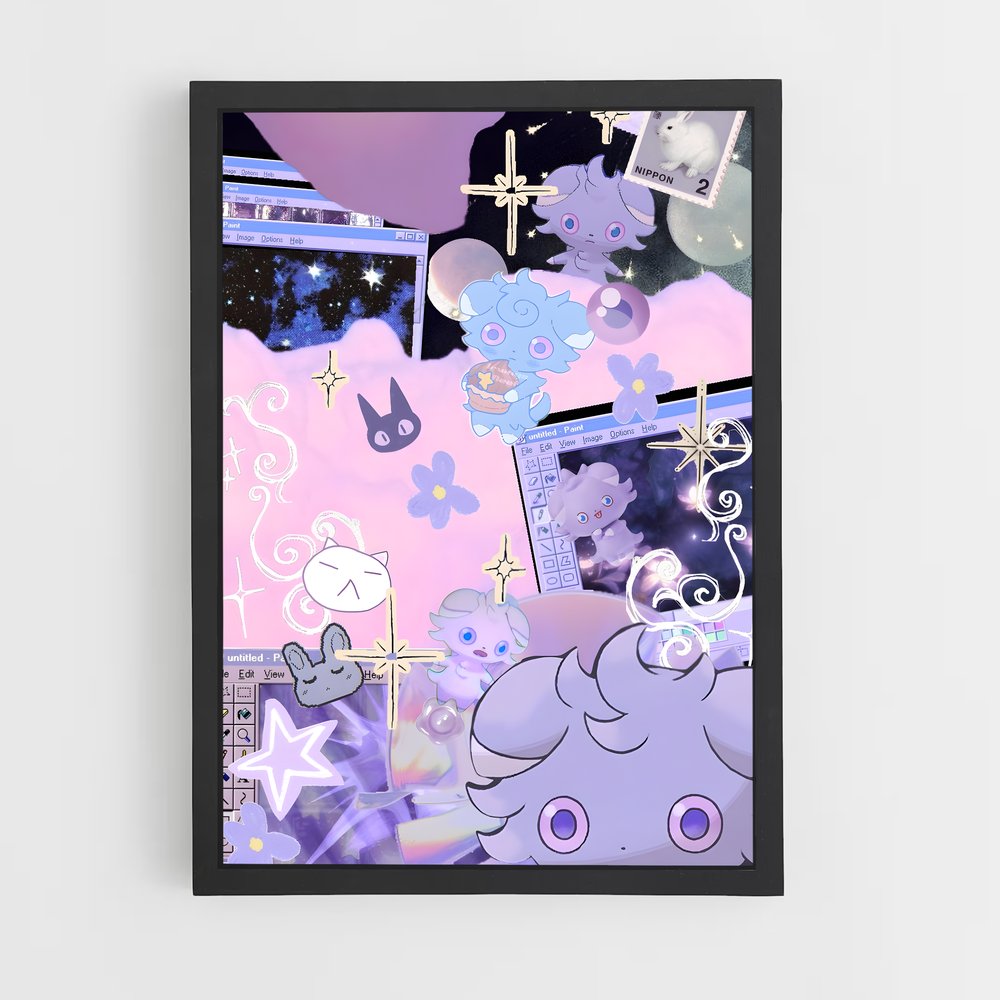 Poster Espurrs en Folie – affiche Pokemon (vue 2)