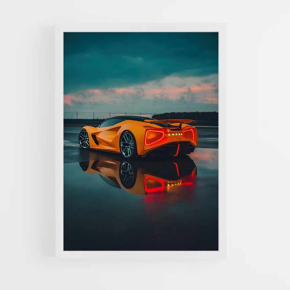 Poster Evija route – affiche Lotus (vue 3)