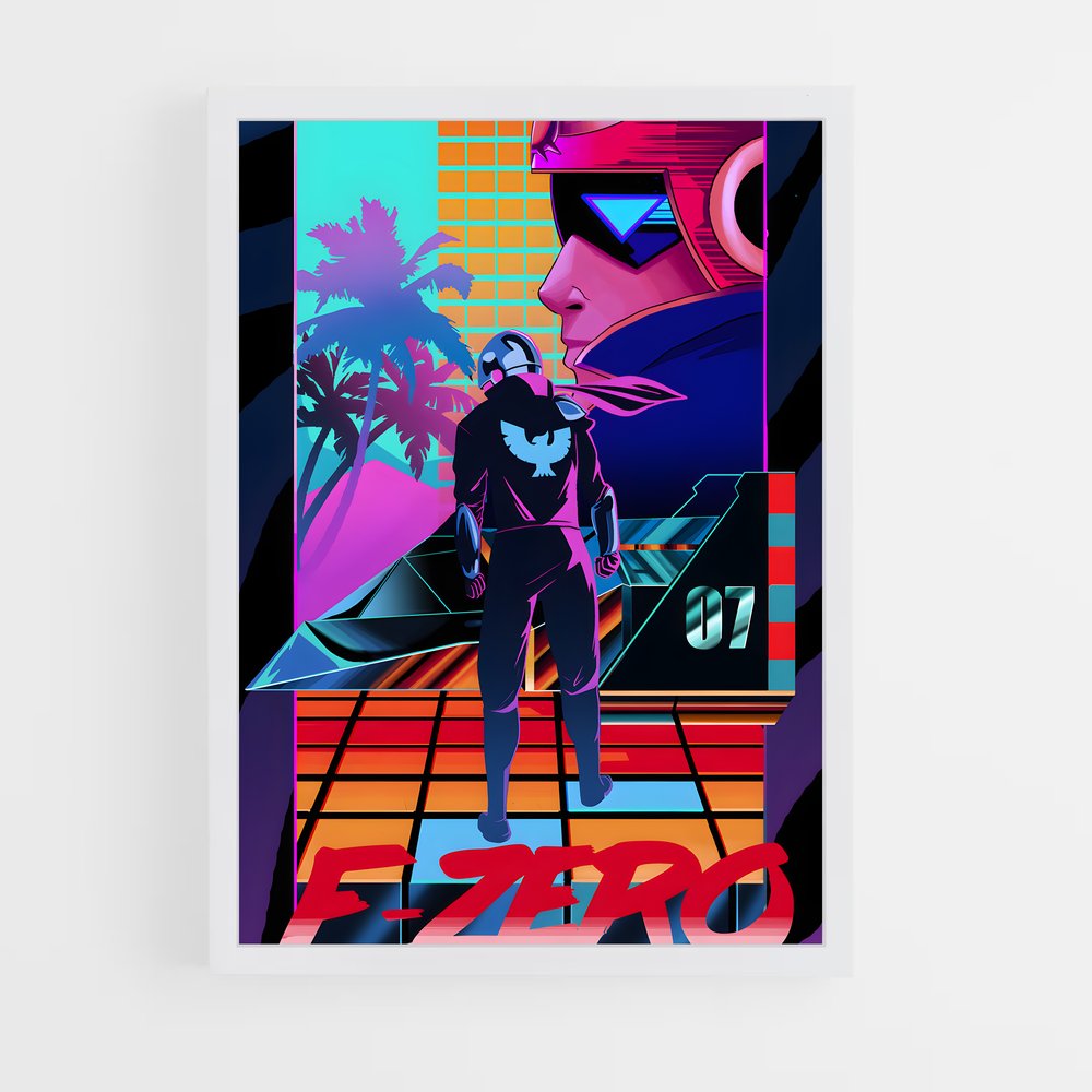 Poster F-zero Futuriste (vue 3)