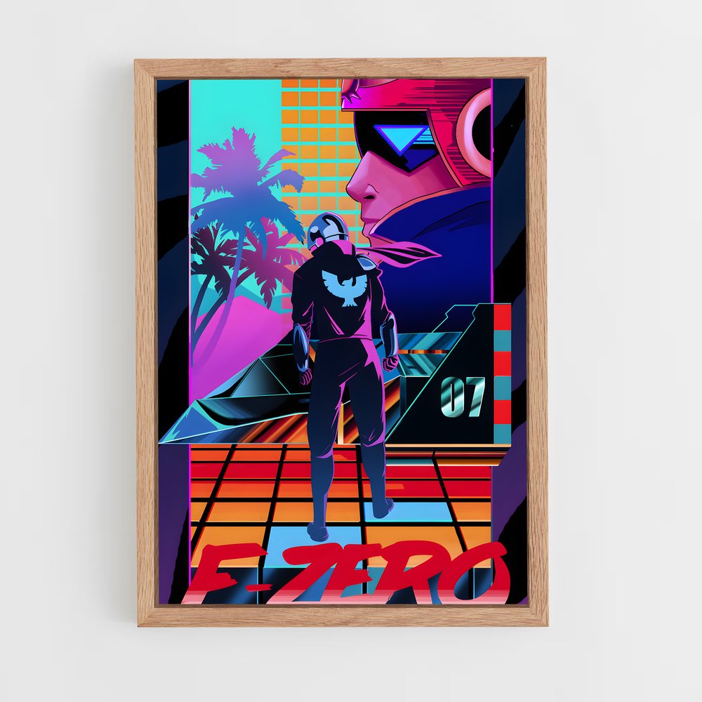 Poster F-zero Futuriste (vue 4)