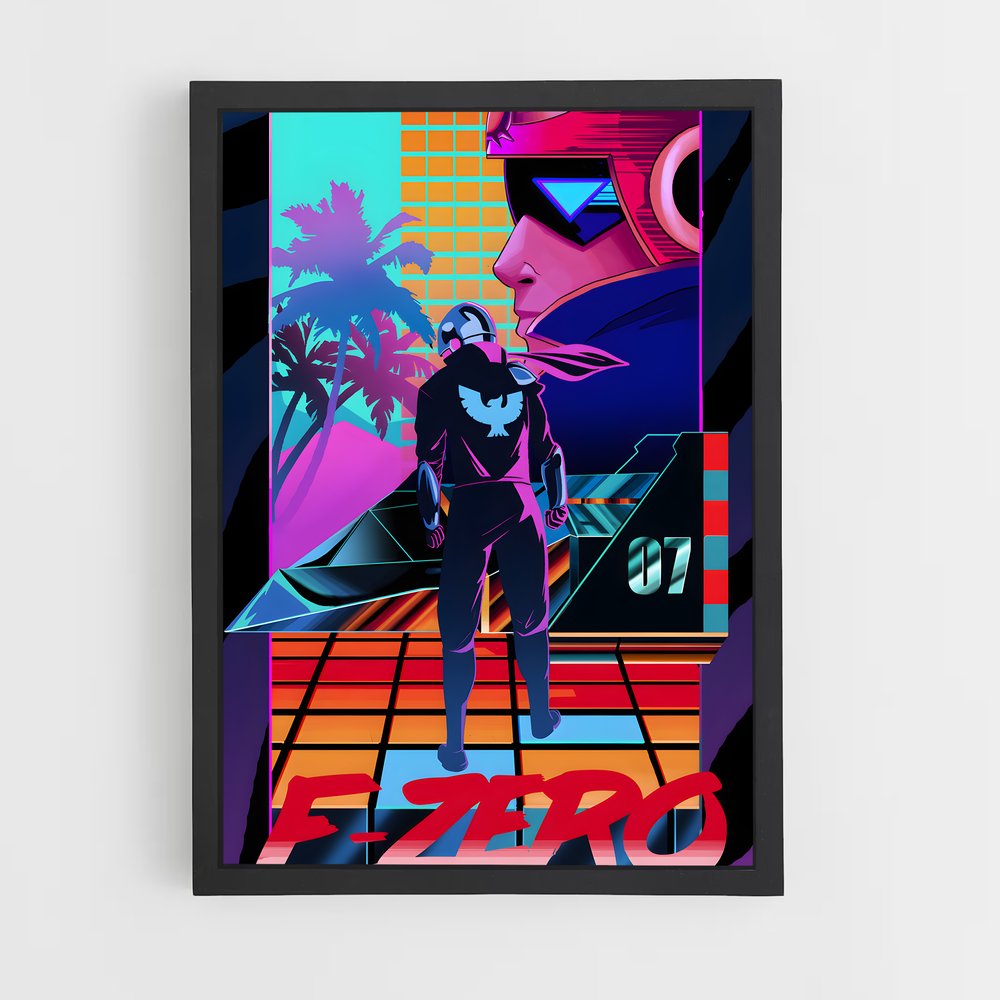 Poster F-zero Futuriste (vue 2)
