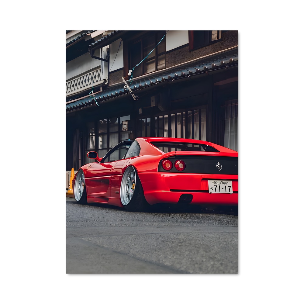 Poster rouge cœur