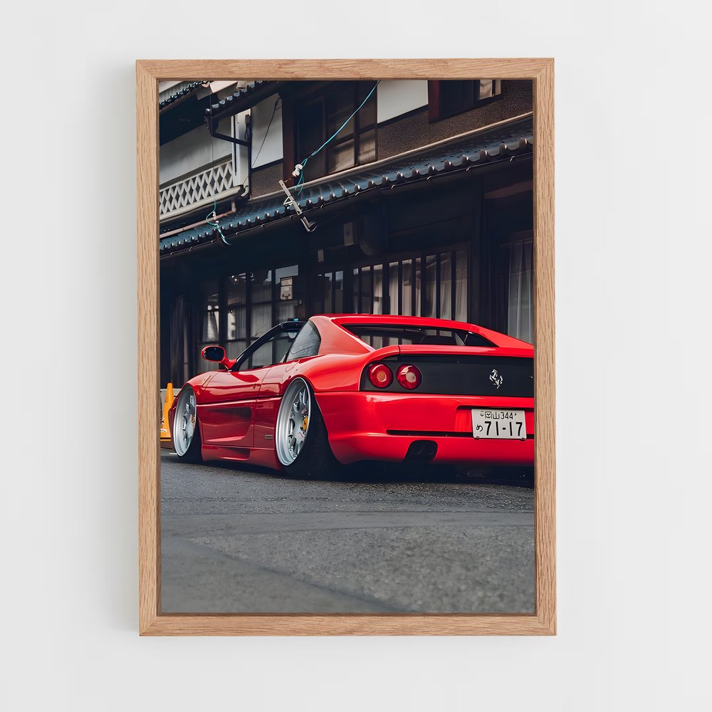 Poster rouge cœur – affiche Ferrari (vue 4)