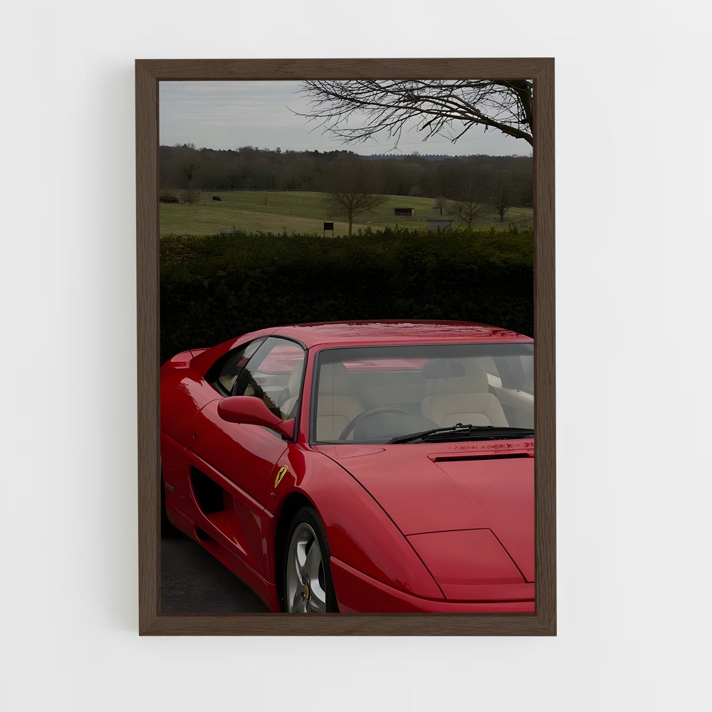 Poster Rouge de passion – affiche Ferrari (vue 5)