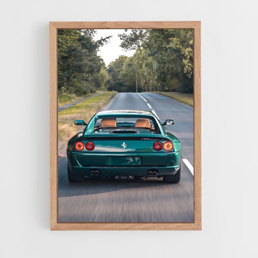 Poster Vitesse élégance séduiront – affiche Ferrari (vue 4)