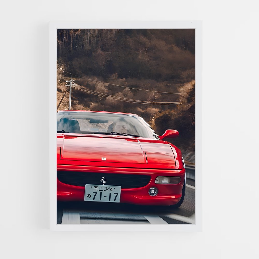Poster Vitesse de passion – affiche Ferrari (vue 3)
