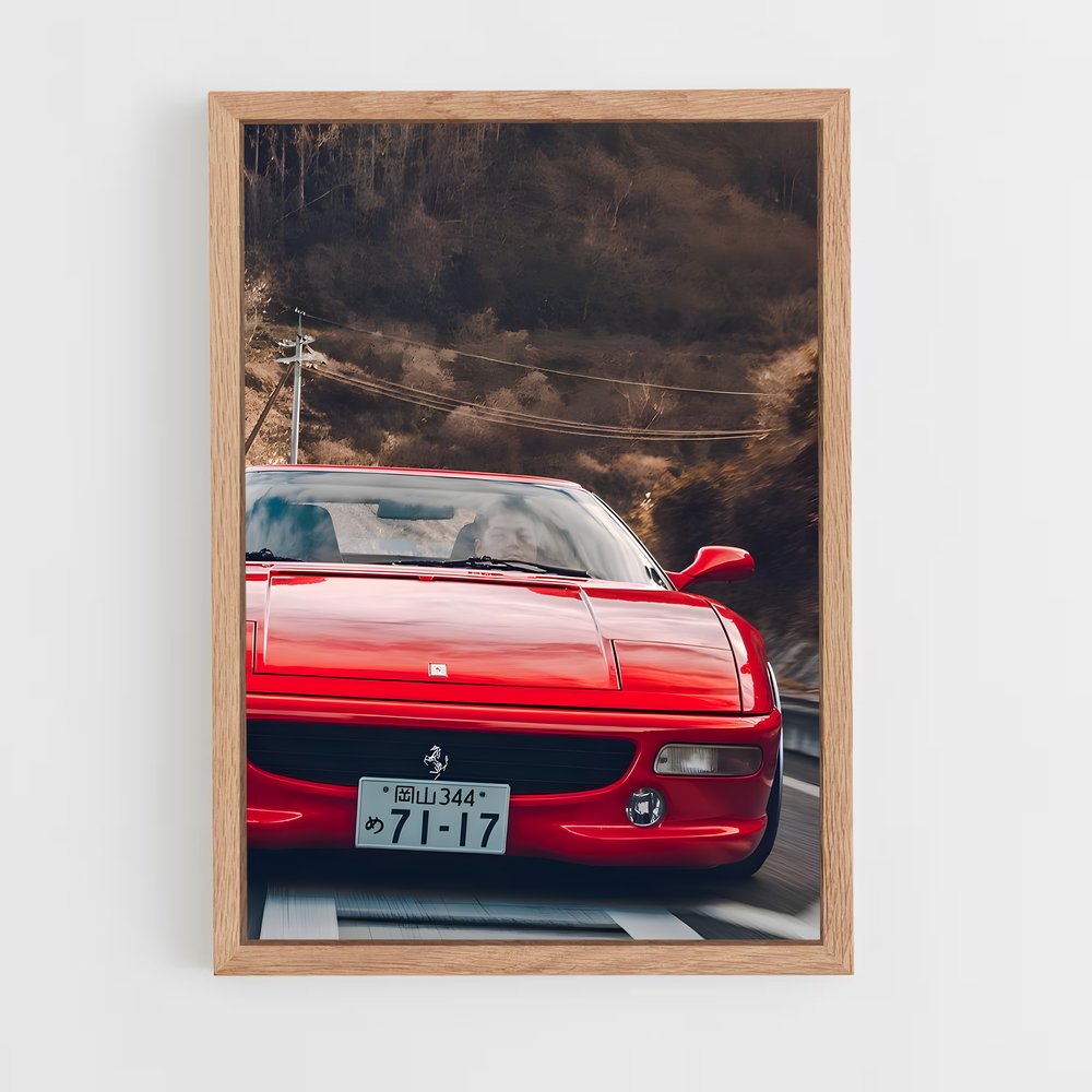 Poster Vitesse de passion – affiche Ferrari (vue 4)