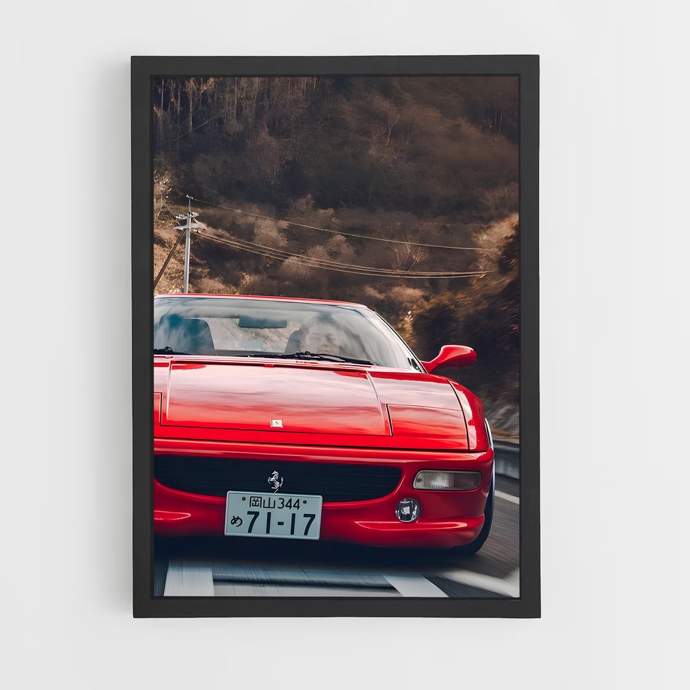 Poster Vitesse de passion – affiche Ferrari (vue 2)