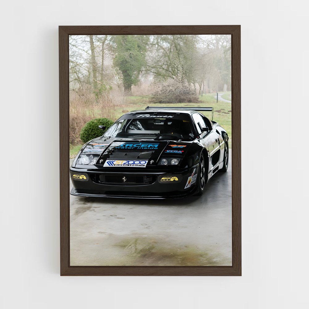 Poster Tuning en Noir – affiche Ferrari (vue 5)