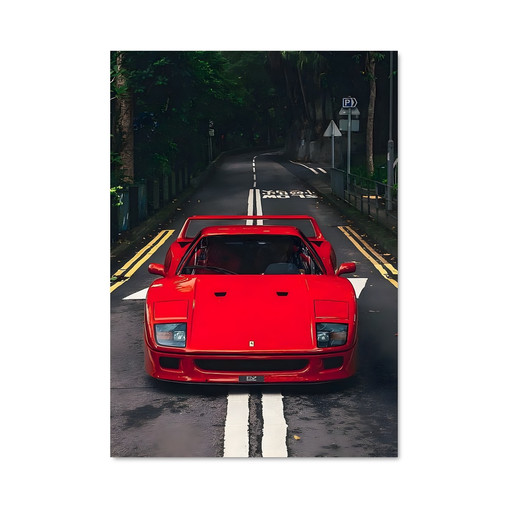 Poster voyage rouge