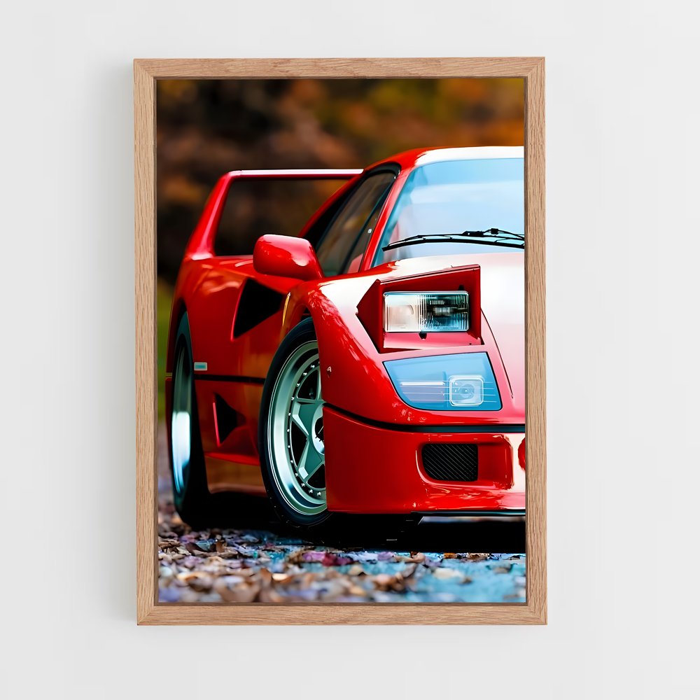 Poster Route Automne – affiche Ferrari (vue 4)