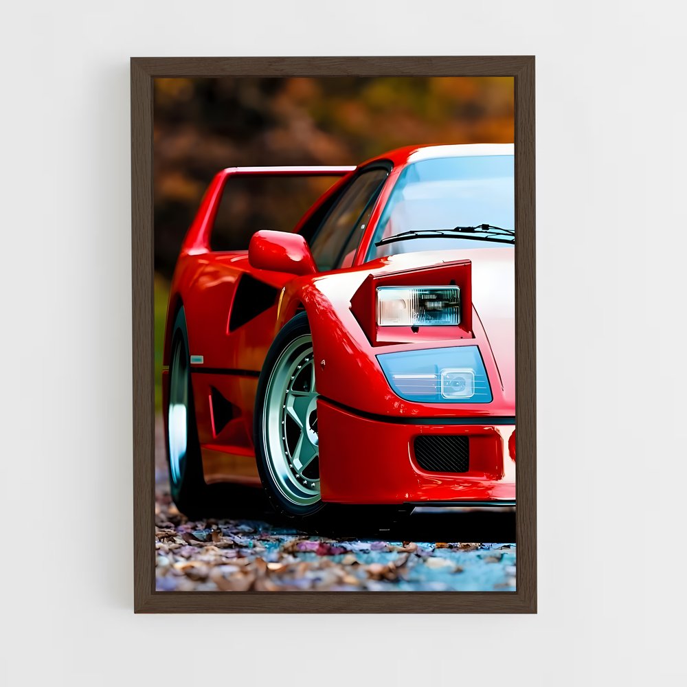 Poster Route Automne – affiche Ferrari (vue 5)