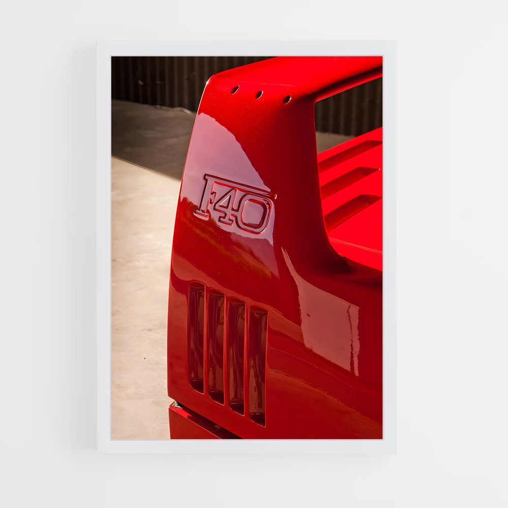 Poster Rouges de Vitesse – affiche Ferrari (vue 3)
