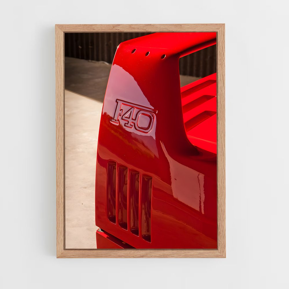 Poster Rouges de Vitesse – affiche Ferrari (vue 4)