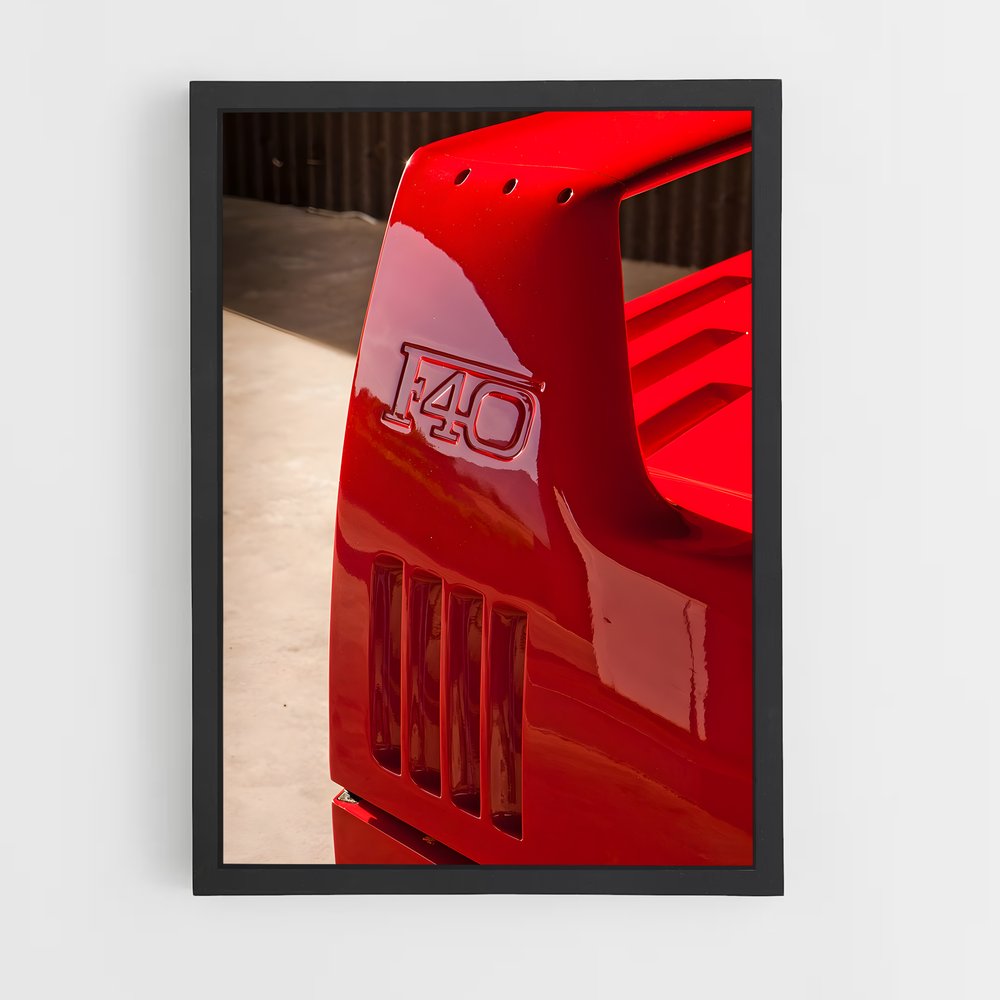Poster Rouges de Vitesse – affiche Ferrari (vue 2)