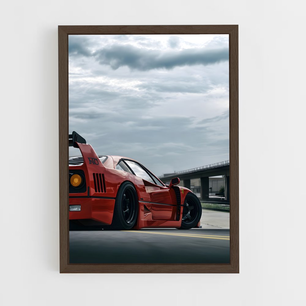 Poster beauté rouge – affiche Ferrari (vue 5)