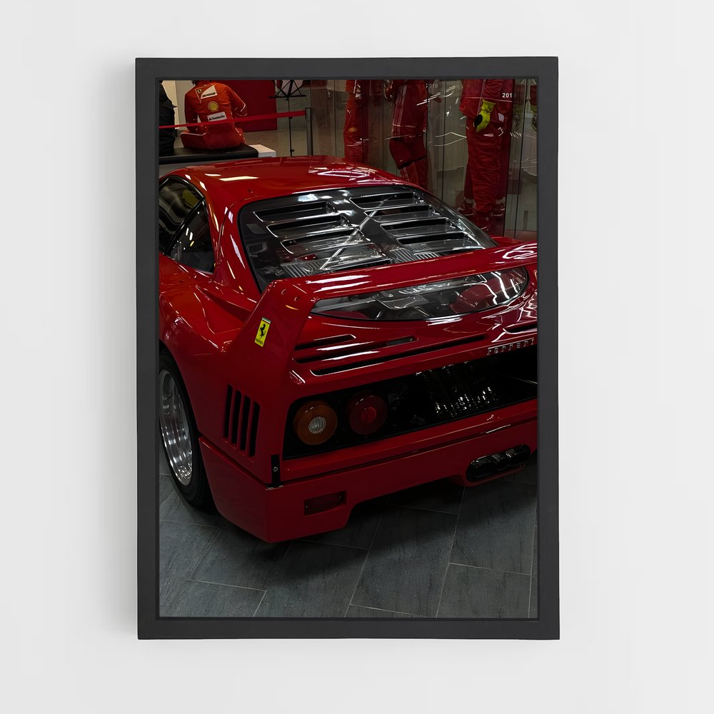 Poster Rouge passion rapide – affiche Ferrari (vue 2)