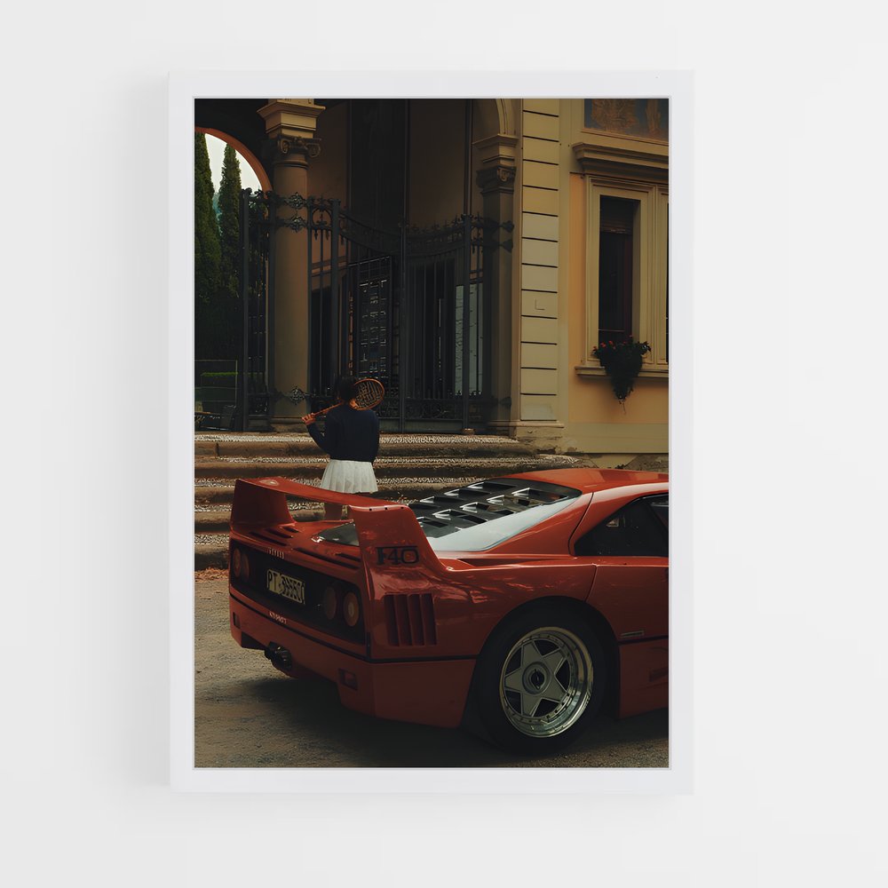 Poster F40 en Ébullition – affiche Ferrari (vue 3)