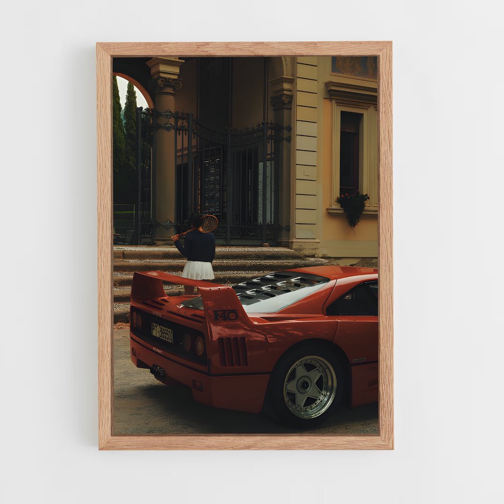 Poster F40 en Ébullition – affiche Ferrari (vue 4)