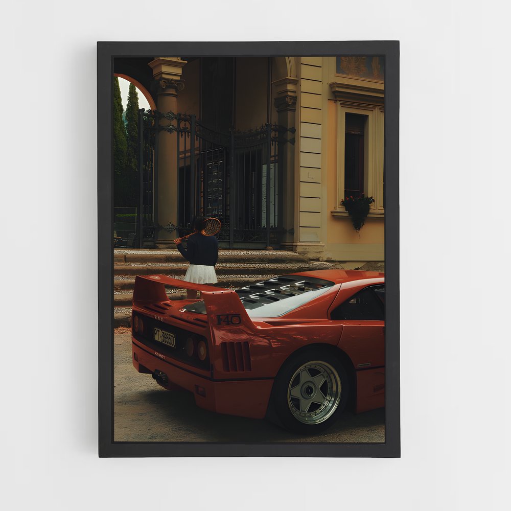 Poster F40 en Ébullition – affiche Ferrari (vue 2)