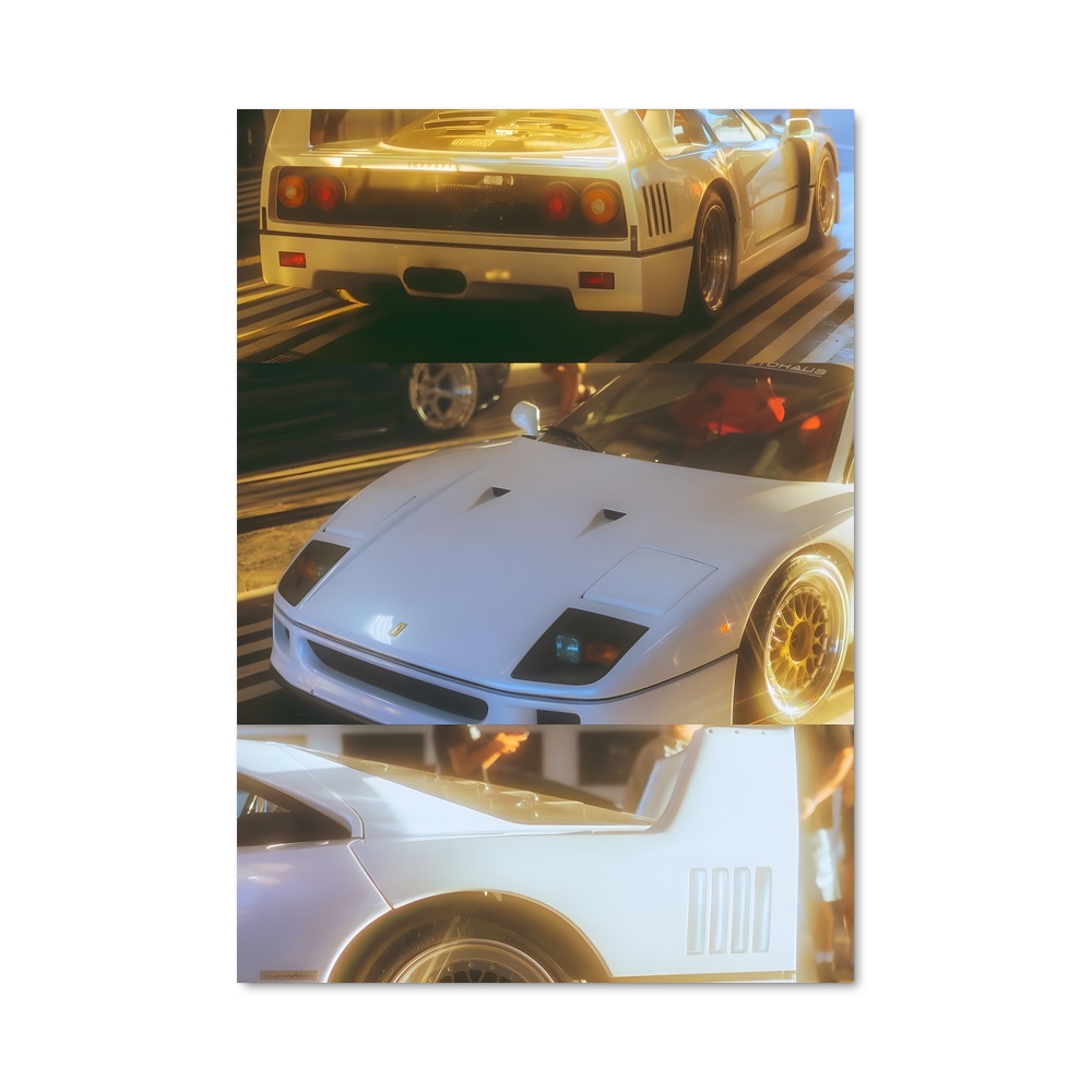 Poster Vitesse élégance ensoleillée