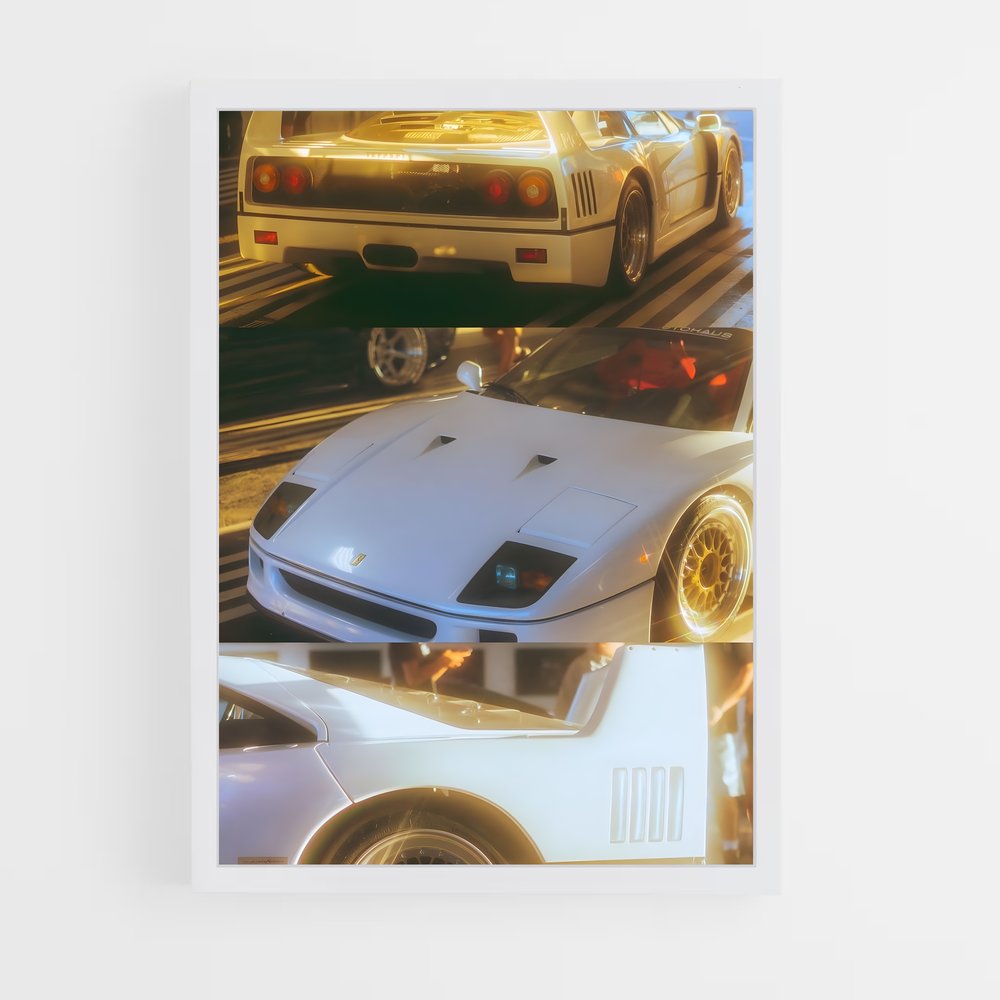 Poster Vitesse élégance ensoleillée – affiche Ferrari (vue 3)