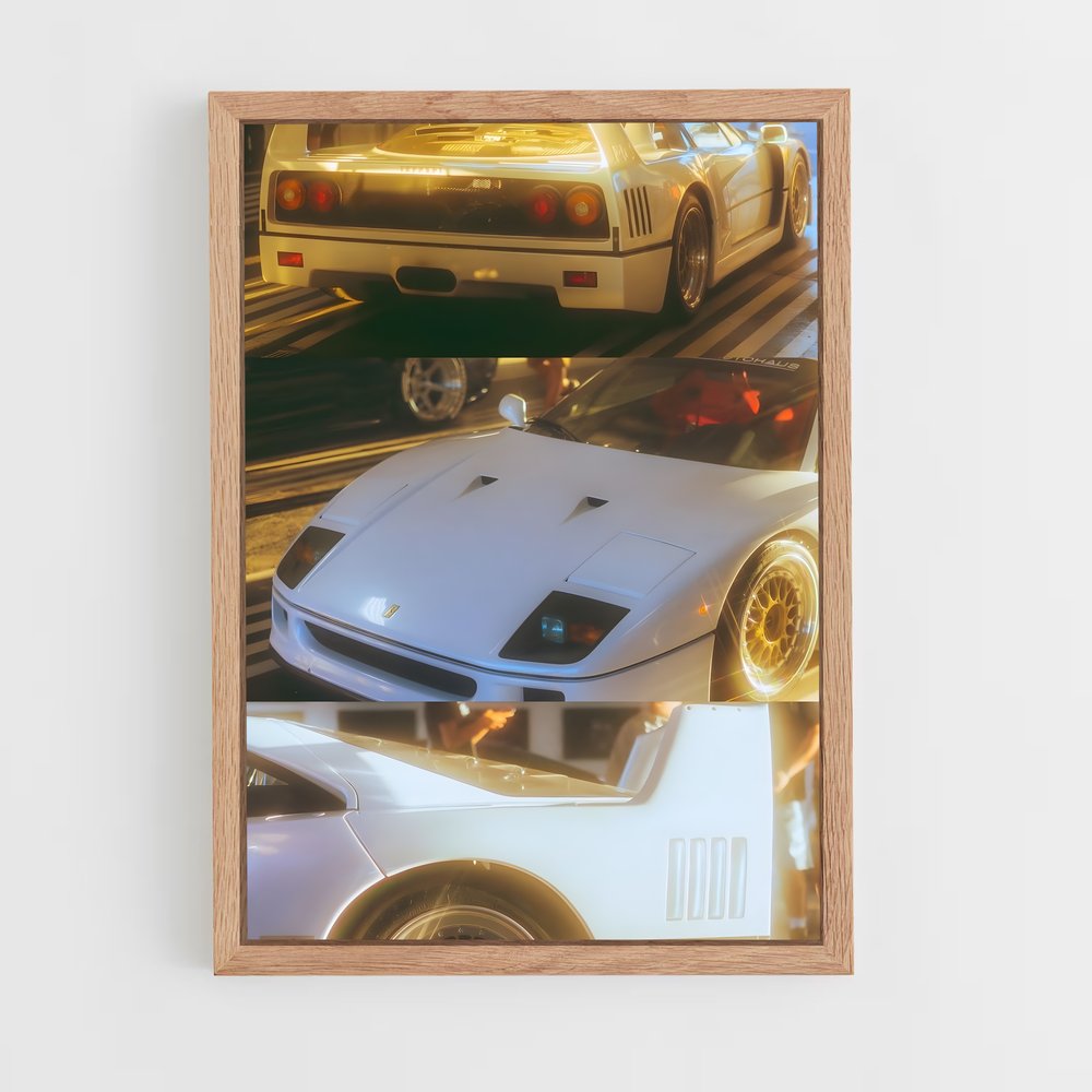 Poster Vitesse élégance ensoleillée – affiche Ferrari (vue 4)