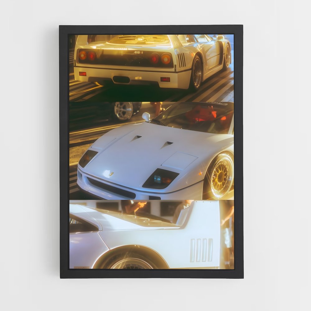 Poster Vitesse élégance ensoleillée – affiche Ferrari (vue 2)