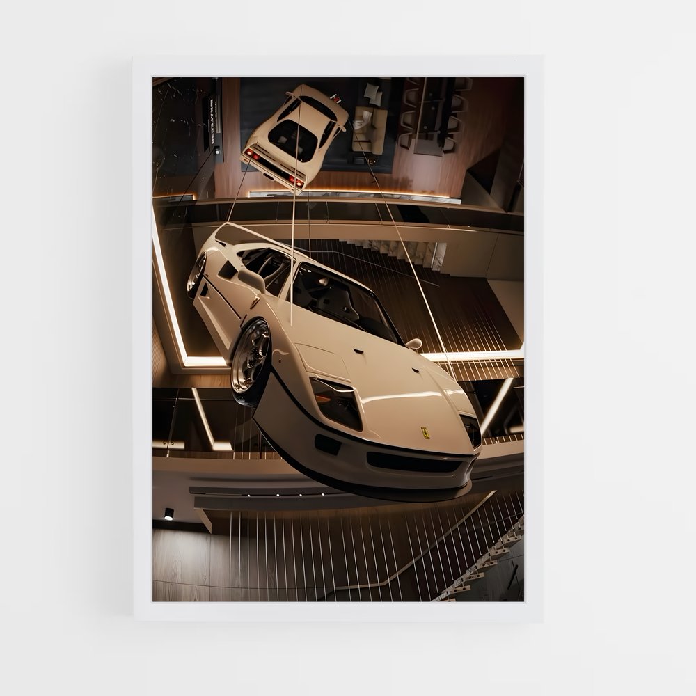 Poster Garage Élysée – affiche Ferrari (vue 3)
