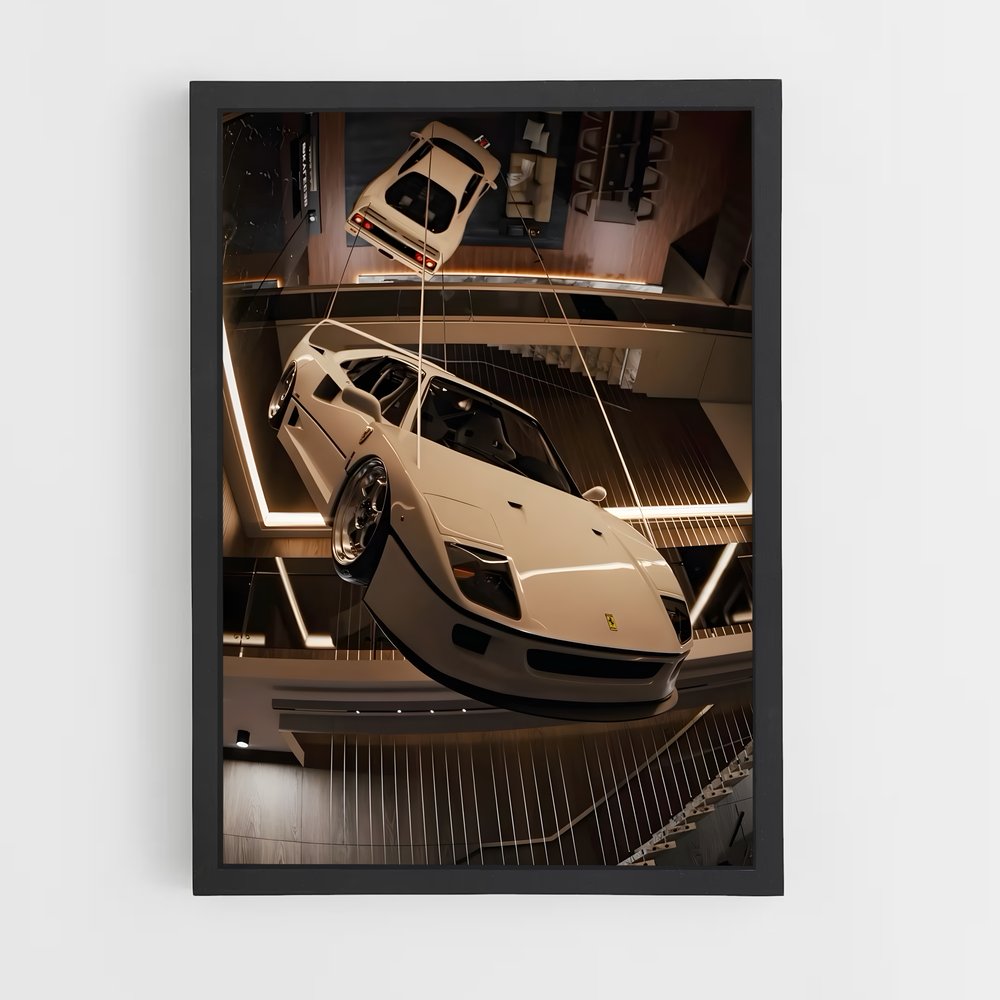 Poster Garage Élysée – affiche Ferrari (vue 2)