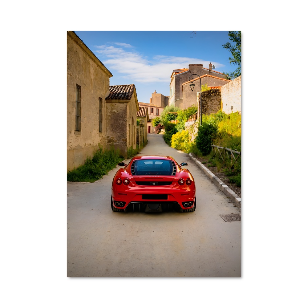 Poster Rouge passion ruelle