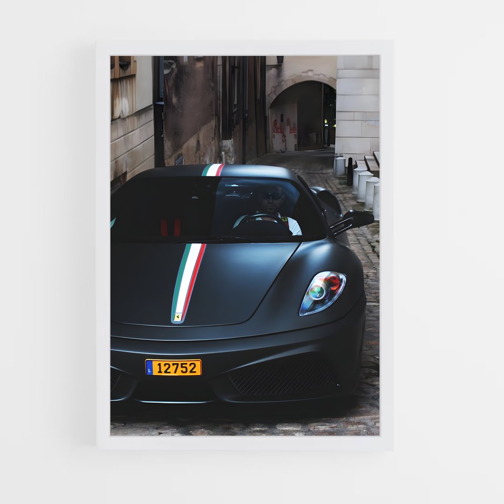 Poster Ferrari sur Pavés (vue 3)